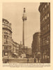 Wren's Monument commemorating the Great Fire 1926 old vintage print picture