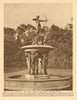 Artemis Fountain by Lady Feodora Gleichen. Hyde Park 1926 old vintage print