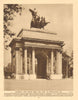 Triumphal arch moved from Hyde Park to Constitution Hill 1926 old print