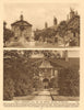 Trinity Almshouses, Mile End, and Morden College, Blackheath 1926 old print