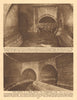 Counters Creek flow control in a sewer beneath the Hammersmith Road 1926 print