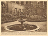 Drapers' Hall. Mulberry tree fountain garden. Throgmorton Street 1926 print