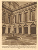 Courtyard of the Drapers' Hall in Throgmorton Street 1926 old vintage print