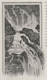 The Barren Falls. The Great Barrier Reef. Australia 1890 old antique print