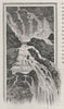 The Barren Falls. The Great Barrier Reef. Australia 1890 old antique print