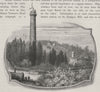 The Shot Tower, Brown's River Road. Tasmania. Australia 1890 old antique print