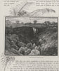 The Lal-Lal Falls. Ballarat. Australia 1890 old antique vintage print picture
