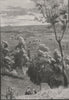 Ballarat from Mount Warrenheip. Australia 1890 old antique print picture