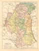 COUNTY ARMAGH. Antique county map. Ulster Portadown N.Ireland. BARTHOLOMEW c1902