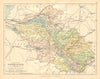 COUNTY FERMANAGH. Antique county map. Ulster. Northern Ireland BARTHOLOMEW c1902