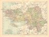 COUNTY GALWAY. Antique county map. Connaught. Ireland. BARTHOLOMEW c1902