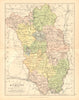 COUNTY KILKENNY. Antique county map. Leinster. Ireland. BARTHOLOMEW c1902