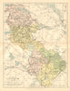 COUNTY LEITRIM. Antique county map. Connaught. Ireland. BARTHOLOMEW c1902