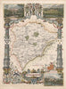 Rutlandshire antique hand-coloured county map. Empingham Normanton. MOULE c1840