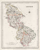 COUNTY LEITRIM antique map for LEWIS by CREIGHTON & DOWER. Ireland 1846