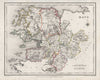 COUNTY MAYO antique map for LEWIS by CREIGHTON & DOWER. Ireland 1846 old