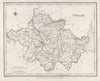 COUNTY TYRONE antique map for LEWIS by CREIGHTON & DOWER. Ulster 1846 old