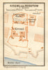 Kremlin of Rostov ground plan. Russia. VERY SMALL. BAEDEKER 1912 old map