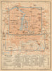 Peking Beijing town/city plan. China. BAEDEKER 1912 old antique map chart
