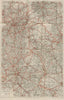 Peak District Derbyshire Dales road map Manchester Sheffield GEOGRAPHIA c1935