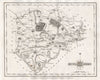 Antique county map of RUTLANDSHIRE by JOHN CARY 1787 old chart