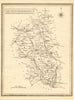 Antique county map of Buckinghamshire. John Heywood. Railways. Coach roads c1864