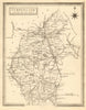 Antique county map of Cumberland/Cumbria & the Lake District. John Heywood c1864