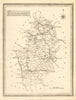 Antique county map of Nottinghamshire. John Heywood. Railways. Coach roads c1864