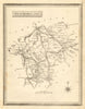 Antique county map of Westmoreland by John Heywood. Railways & coach roads c1864