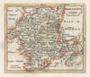 Antique county map of Worcestershire by John Seller / Francis Grose c1780