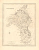 COUNTY ROSCOMMON antique map for LEWIS by CREIGHTON & DOWER - Ireland 1846