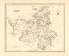 COUNTY SLIGO antique map for LEWIS by CREIGHTON & DOWER - Ireland 1846 old