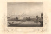 CRIMEAN WAR. View of Constantinople. Istanbul 1860 old antique print picture