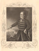CRIMEAN WAR. Omar Pasha, Turkish Army Commander-in-Chief 1860 old print