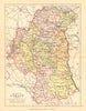COUNTY ARMAGH. Antique county map. Ulster Portadown. N.Ireland. BARTHOLOMEW 1886
