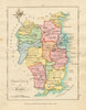 Province of Leinster. Antique copperplate map by Scalé / Sayer 1788 old