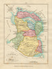 County of Down, Ulster. Antique copperplate map by Scalé / Sayer 1788 old