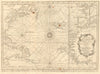 'Carte de l’Ocean Occidental'. North Atlantic Ocean. BELLIN/SCHLEY 1747 map