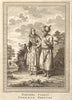 'Tartares Usbens'. Uzbekistan. Usbek Tartars. SCHLEY 1749 old antique print