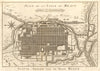 Town city 'Plan de la Ville de Meaco' (Kyoto). Japan. BELLIN / SCHLEY 1756 map