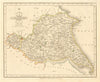EAST RIDING OF YORKSHIRE antique map by JOHN CARY. Original outline colour 1793