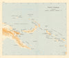 Bismarck Archipelago New Guinea New Britain 1943/4. Ports. World War 2 1961 map