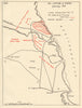 Battle of Bardia, January 1941. Libya. El Burdi. Sketch map. World War 2 1954