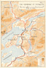 World War 2 Norway Campaign. Steinkjer environs 1940. German Invasion 1952 map
