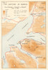 World War 2 Norway Campaign. Capture of Narvik 1940. German Invasion 1952 map
