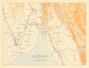 Moulmein-Rangoon, January-March 1942. Burma Campaign. World War 2 1961 old map