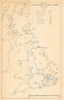 Disposition of Home Forces Spring 1942. Uk defence. World War 2 1957 old map