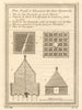 Profile and elevation of two Pyramids of Cochasqui, Ecuador 1756 old print