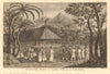 Tahiti being ceded to Captain Wallis by Queen Obere. Otahiti. Reine Obéréa 1789