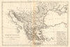 Turquie d’Europe. Turkey in Europe. Greece & the Balkans. BONNE 1790 old map